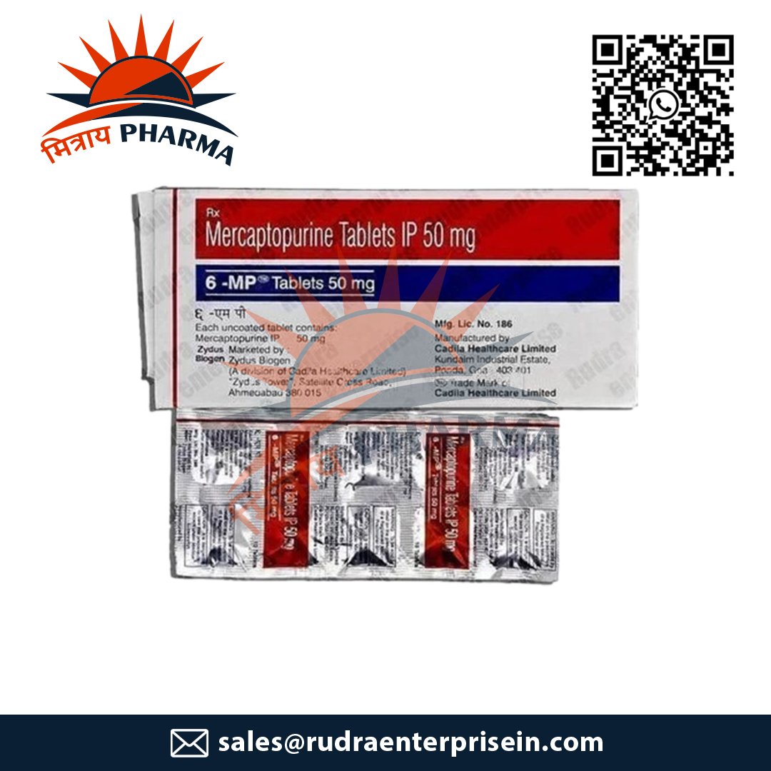 6 Mp Mercaptopurine 50mg Tablets