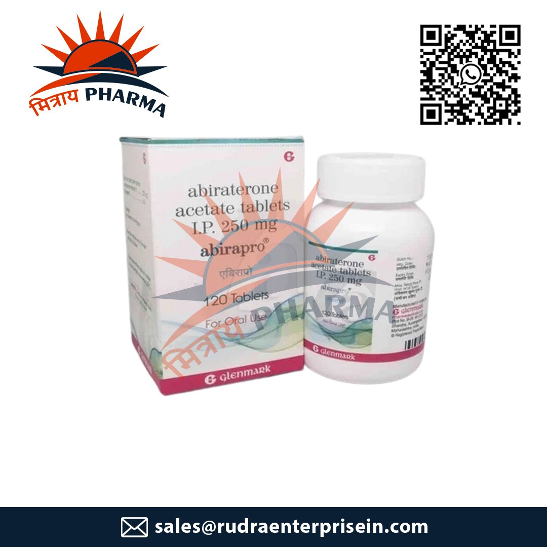 Anti Cancer Abiraterone Acetate Abirapro 250 Mg ( 120 Tablets )